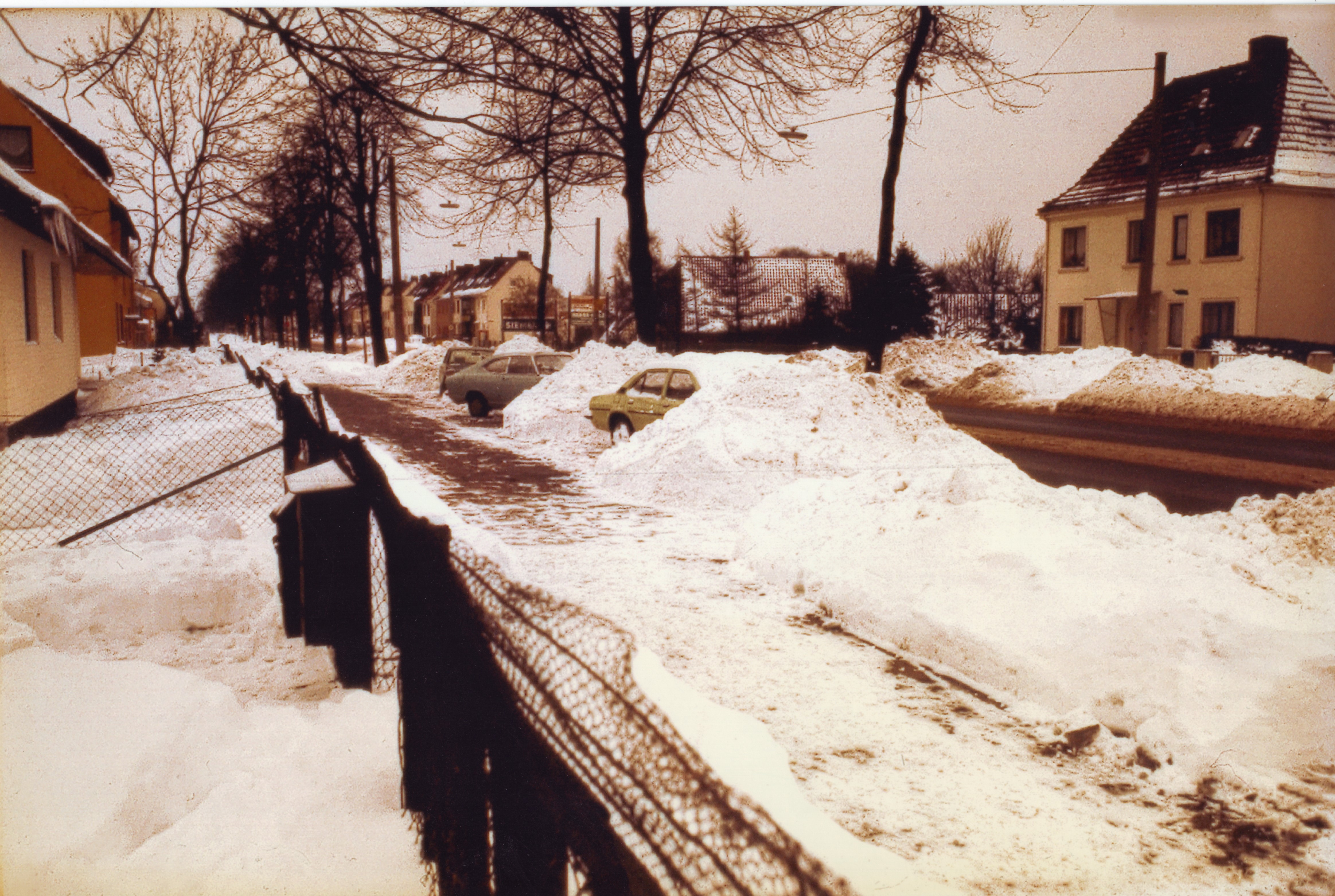 Gleiche Stelle (Oslebshauser Heerstraße 240) im Winter 1960